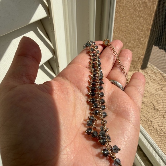 Swarovski Elegant Blue and Gold Necklace - Picture 6 of 7